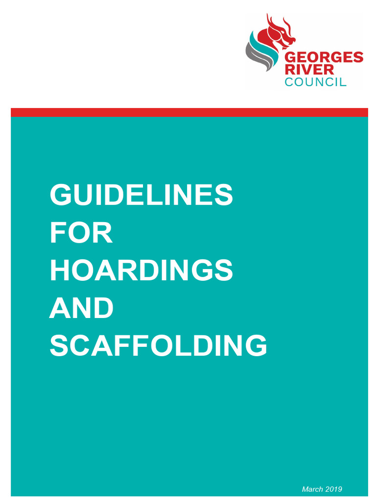 Hoarding and Scaffolding Guidelines | PDF | Indemnity | Scaffolding