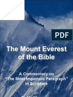 MOUNT EVEREST of The BIBLE. The Most Important Paragraph in Scripture