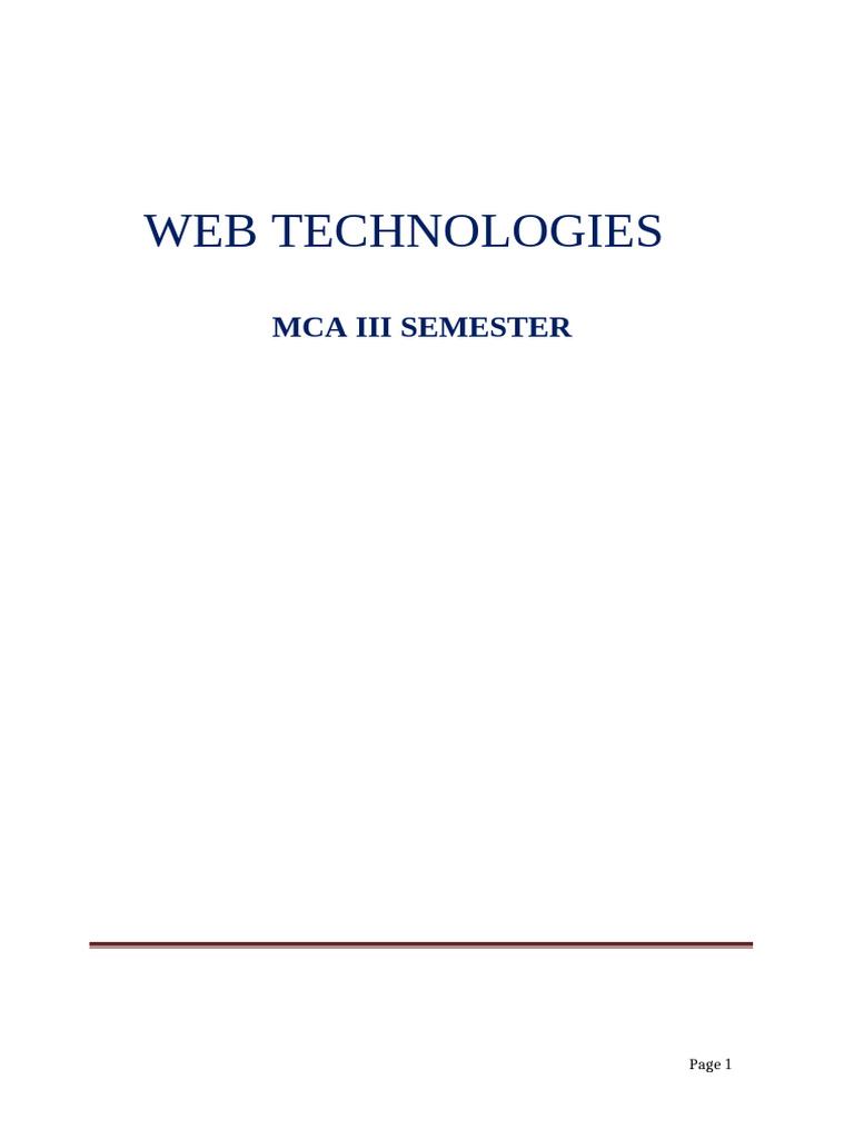 Web Technologies and Networking Protocols | PDF | Computer Network ...