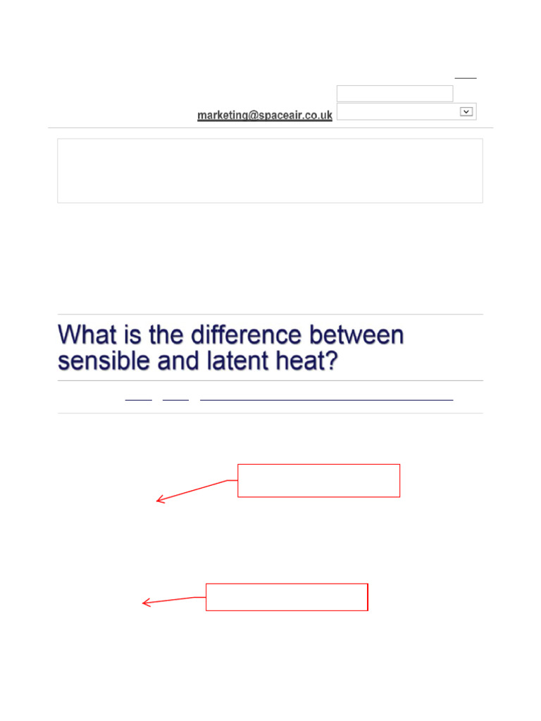 Sensible vs. Latent Heat Explained | PDF | Latent Heat | Heat