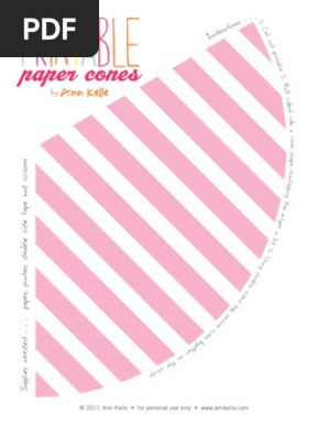 Printable Paper Cones