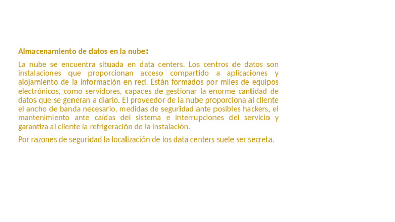 Almacenamiento de Datos en la Nube | PDF