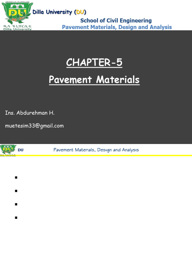 Pavement Materials and Design Overview | PDF | Road Surface | Rock ...