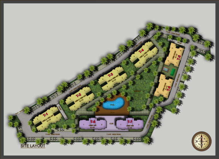 Site Plan With Tower Numbering 29-03-24 | PDF