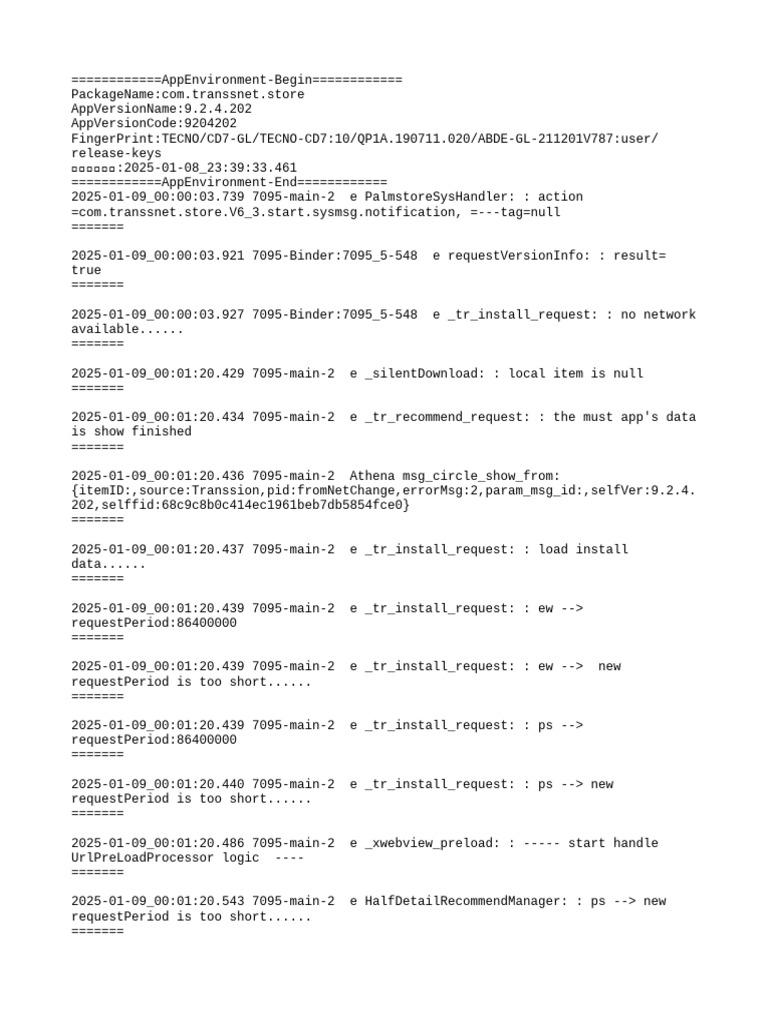 App Installation Request Logs | PDF | Data Management | Sql