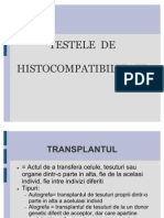 Teste de Histocompatibilitate