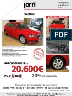 Audi A3 Attraction Rojo