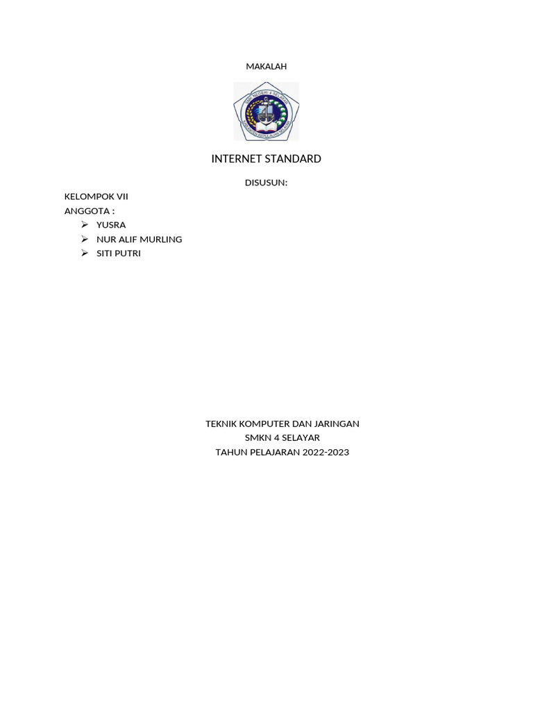 Standar Internet dan Badan Terkait | PDF