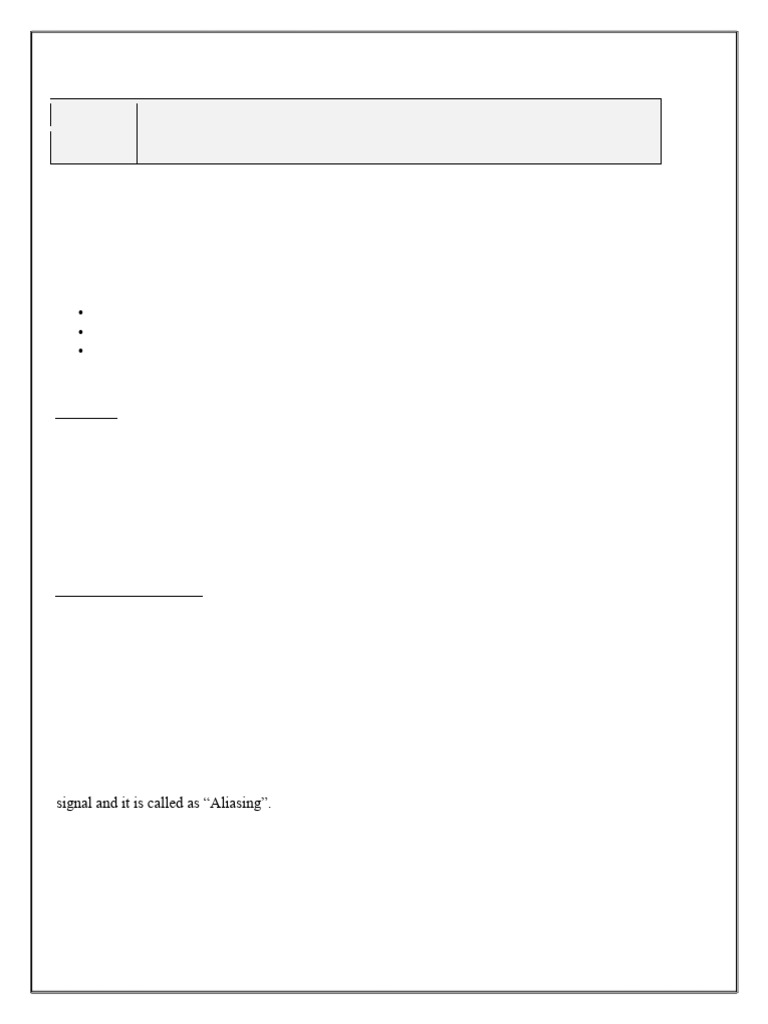 Signal Sampling and Reconstruction Lab | PDF | Sampling (Signal ...