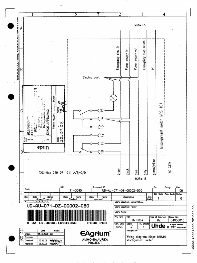 UD-AU-071-DZ-00002-050 - 000 - 00 - Wiring Diagram Kiepe MRS101 ...