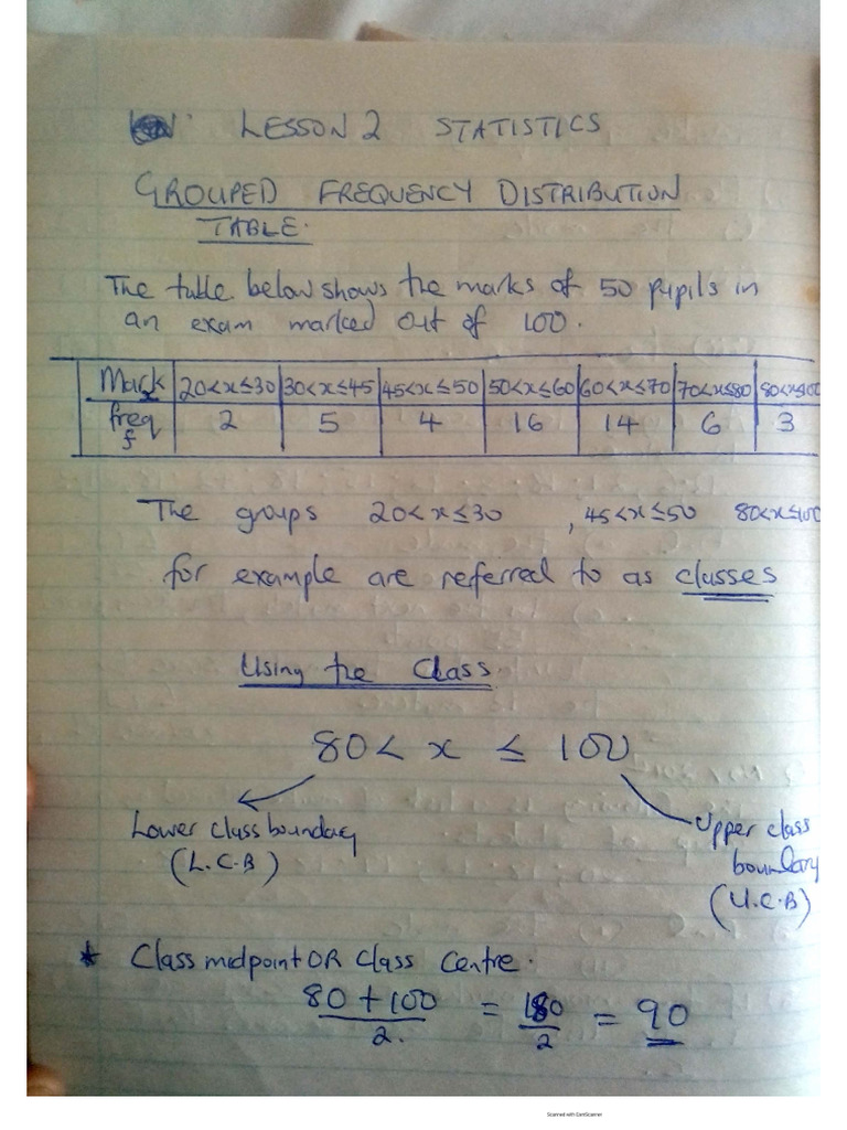 Statistics Lesson 2 | PDF