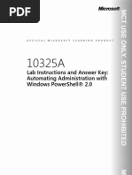 10325A Automating Administration With Windows Power Shell 2.0