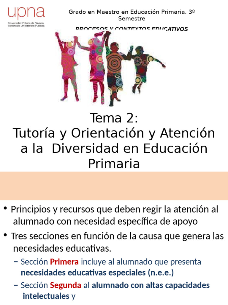 Tutoría y Atención a la Diversidad Educativa | PDF | Plan de estudios