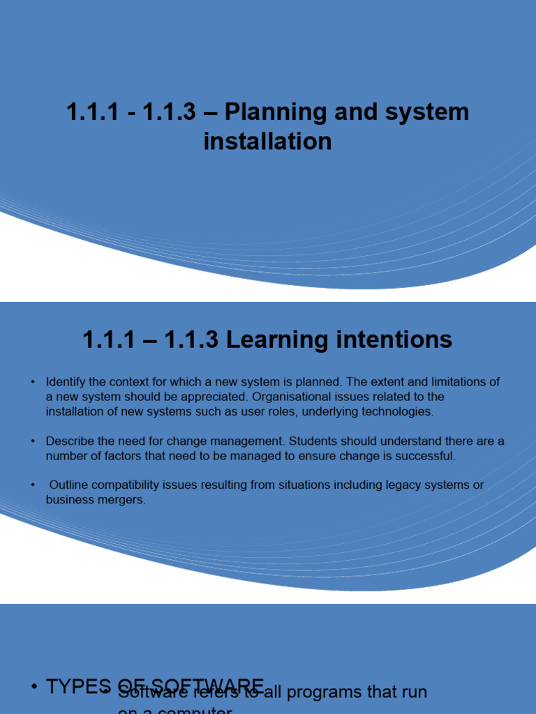 System Installation Planning Guide | PDF | System | Software