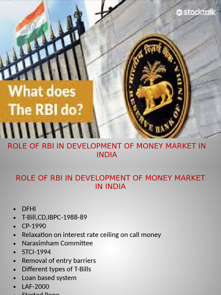 RBI's Impact on India's Money Market | PDF
