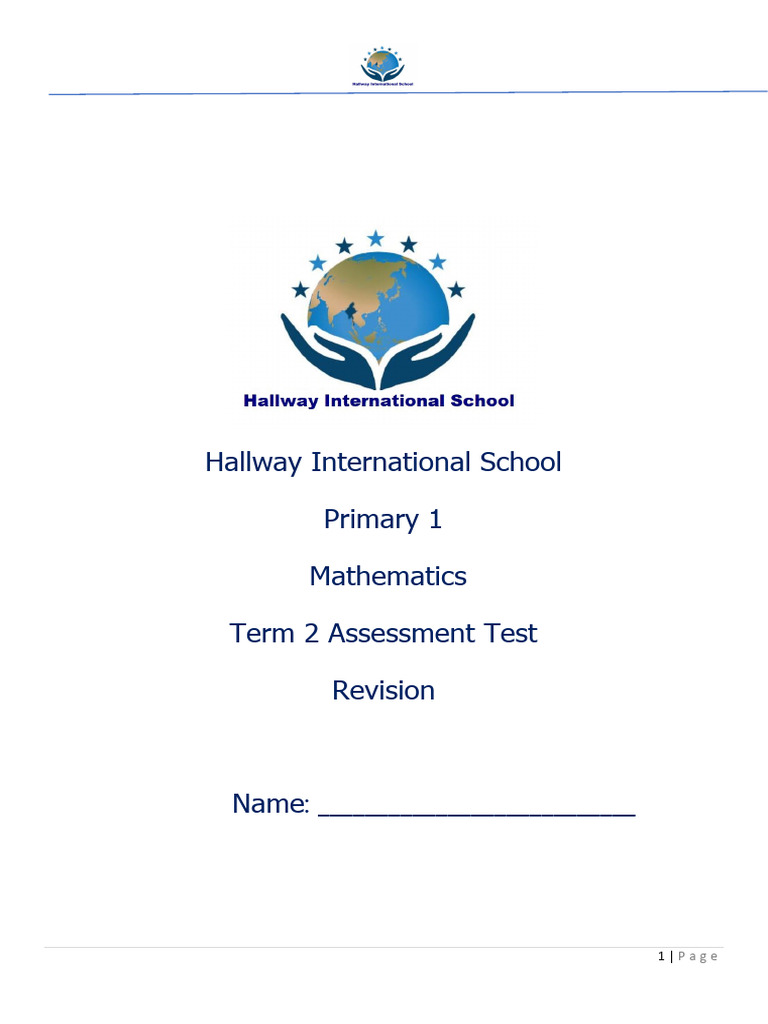 Grade 1 Term 2 Maths Assessment | PDF | Multiple Choice | Science