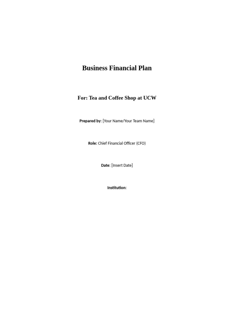 Business Financial Plan | PDF | Expense | Equity (Finance)