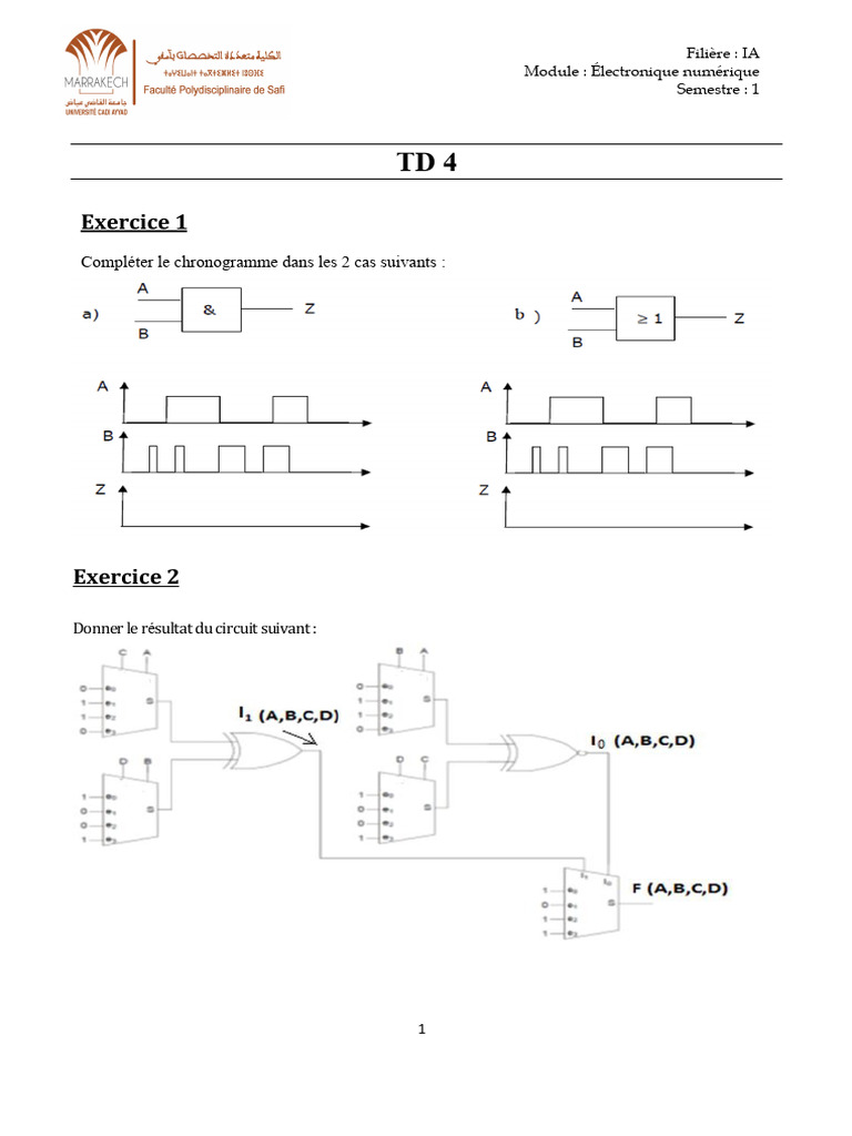 Code Binaire et Multiplexeurs en Électronique | PDF | Décimal codé ...