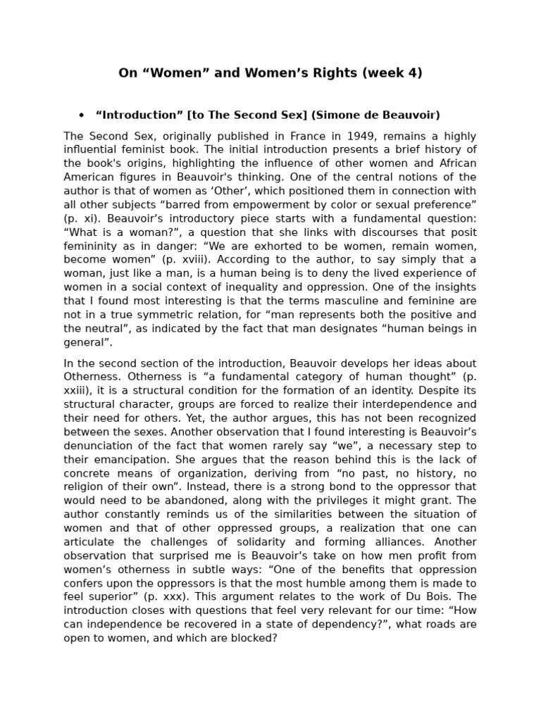Women’s Rights: Feminist Theories Explored | PDF | Feminism | Gender ...