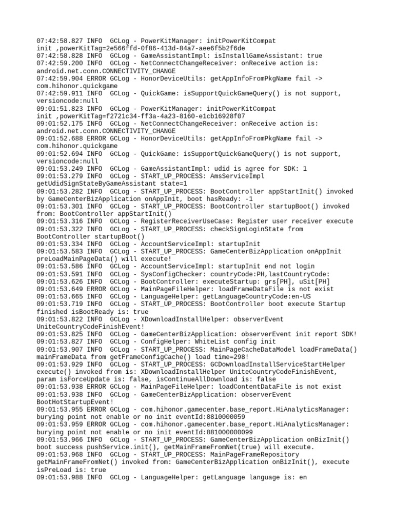 Honor Device Log Analysis Report | PDF | Internet Protocols | Internet