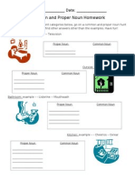 Common Proper Noun Homework