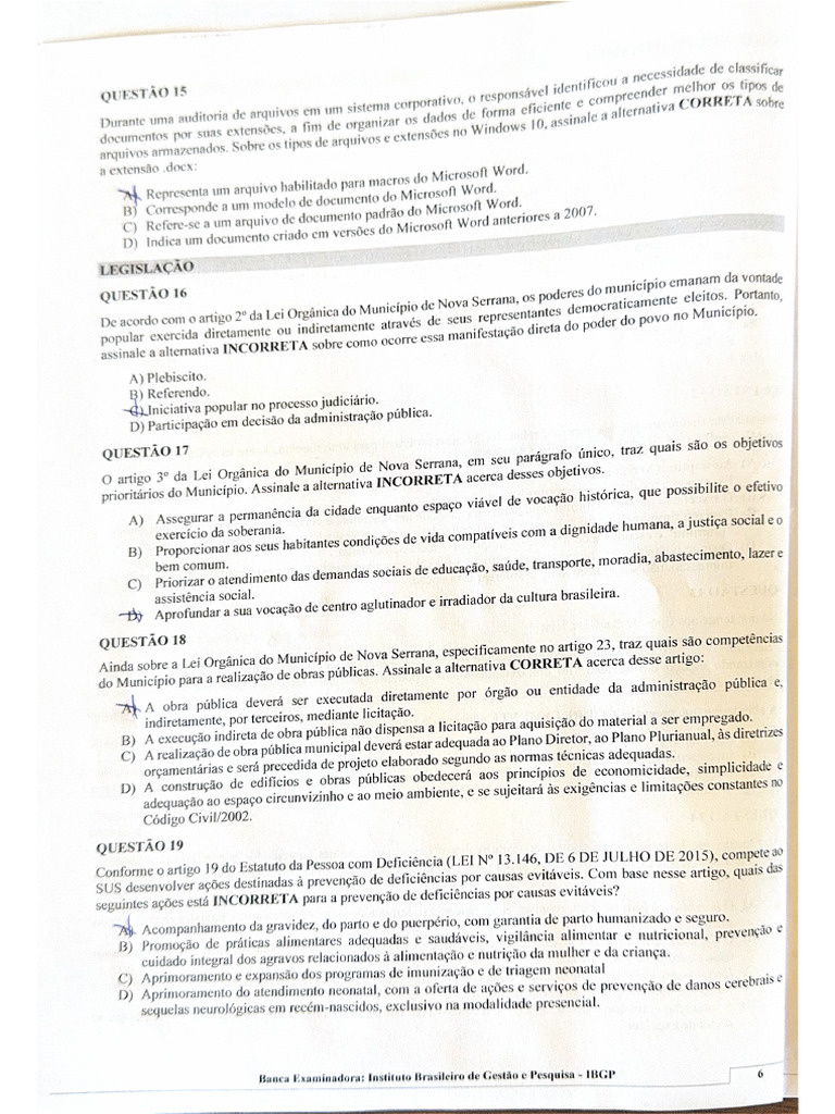 INSTRUÇÃO Considere o Texto A Seguir para - PDF 2 | PDF