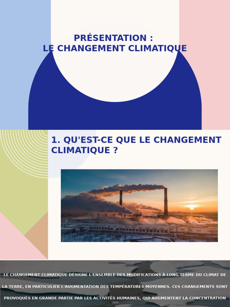 Risques et solutions au changement climatique | PDF | Gaz à effet de ...