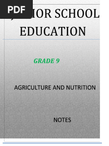 GRADE-9-AGRICULTURE notes