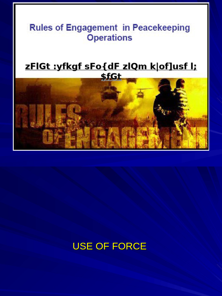 Principles of Use of Force Guide | PDF