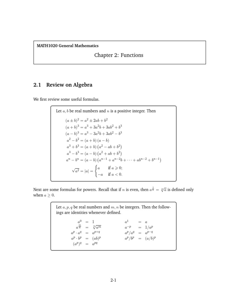 C2_Functions(1) | PDF | Function (Mathematics) | Mathematical Objects