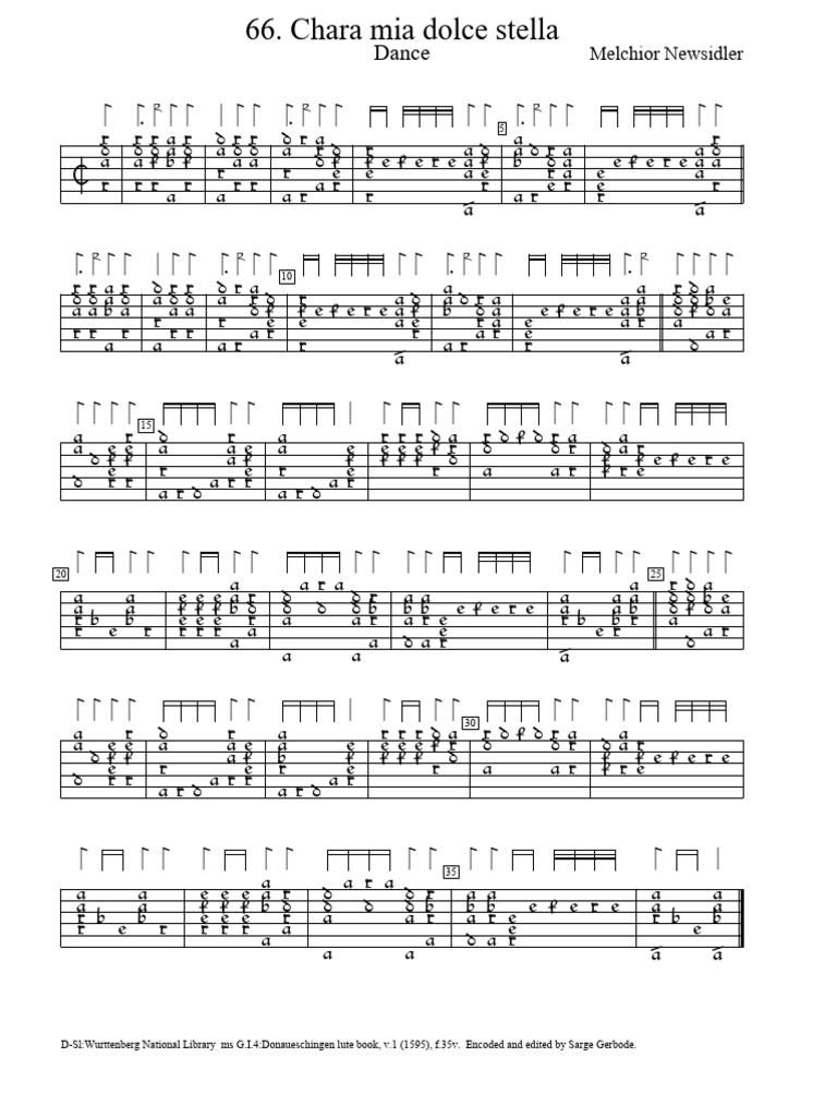 066 Chorea Clara Mia Dolce Stella Mnewsidler PDF