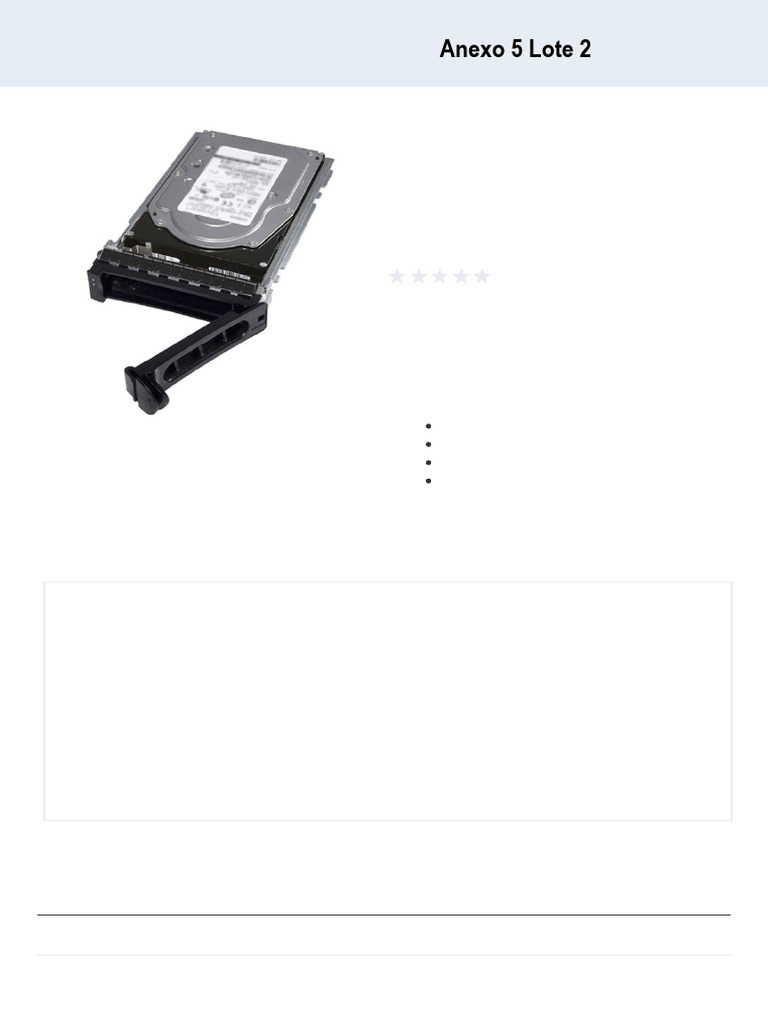 Disco Duro Dell 2.4TB SAS 10K RPM | PDF | Disco duro | Hardware de la ...