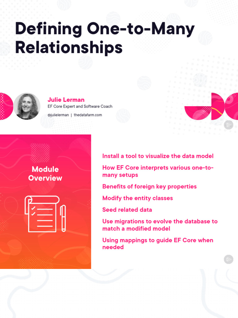 Defining One To Many Relationships Slides | PDF | Entity Framework ...