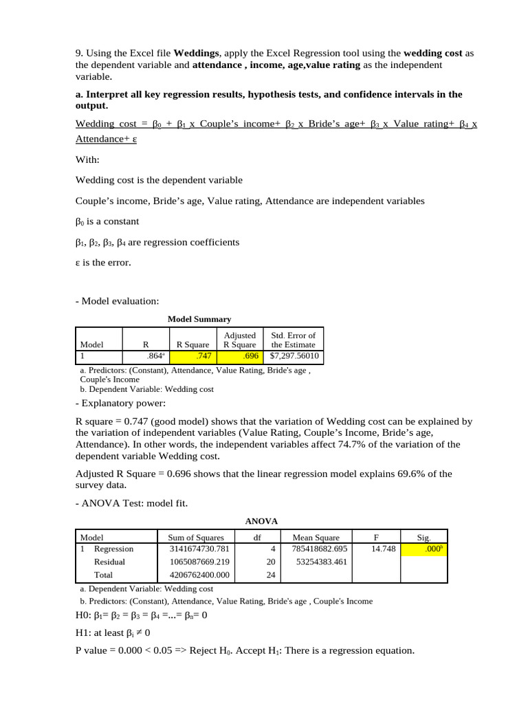 BA-hw5 | PDF | Coefficient Of Determination | Errors And Residuals