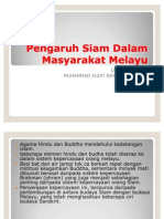 Pengaruh Siam Dalam Masyarakat Melayu