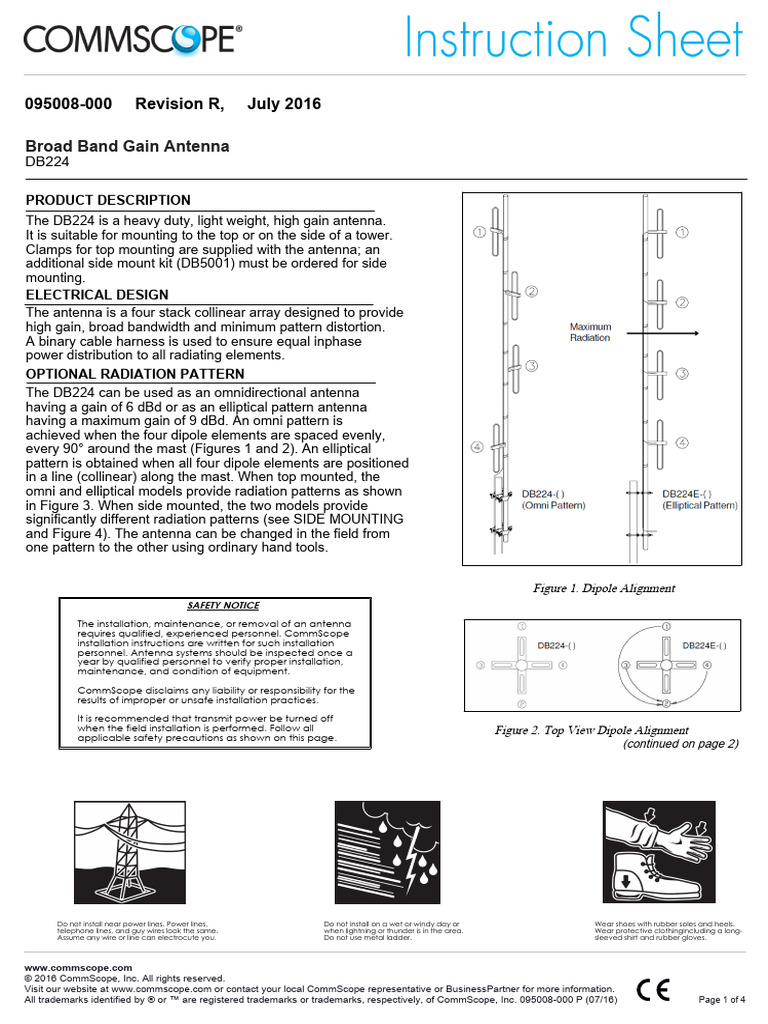 Broadband Gain Antenna Pdf Antenna Radio Electrical Engineering
