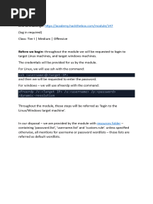 Password Attacks