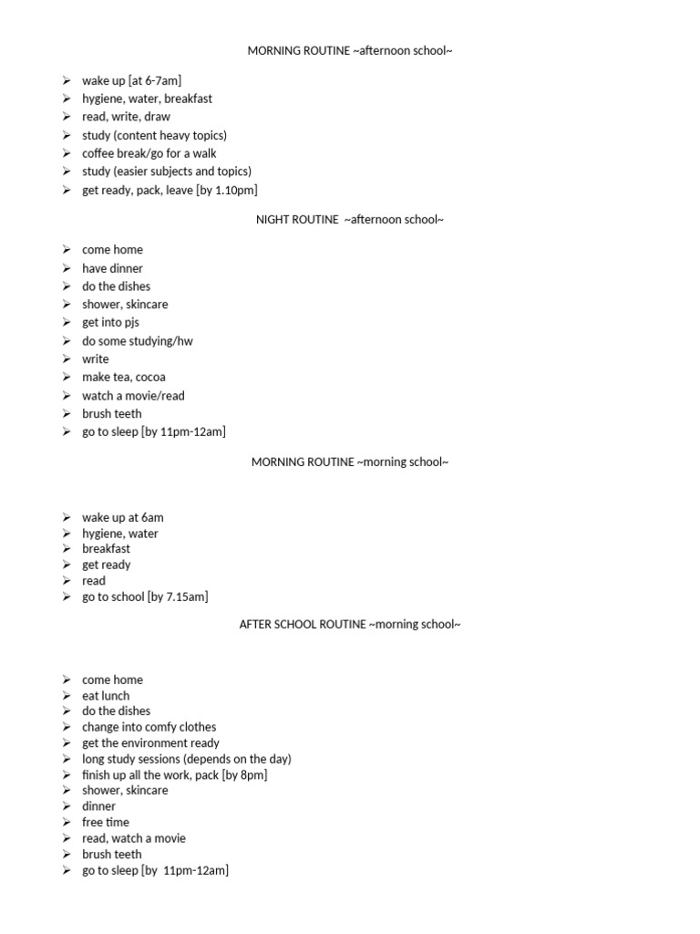 Routines | PDF