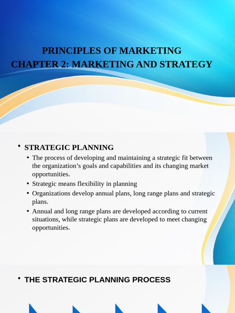 Marketing Chapter2 | PDF | Swot Analysis | Strategic Planning