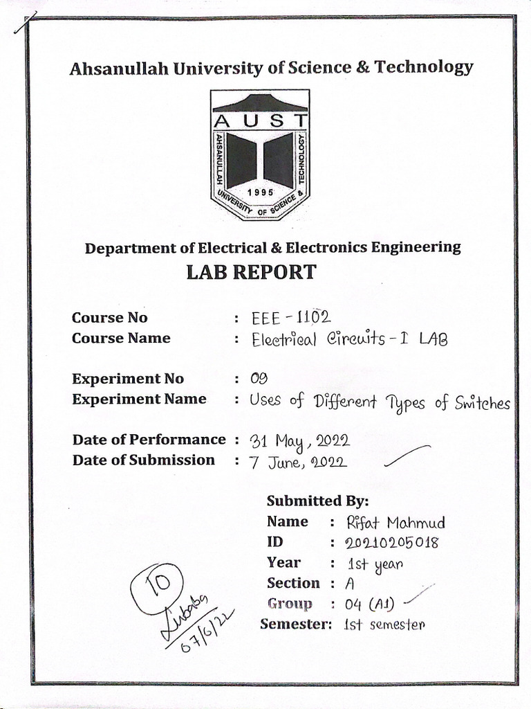 Eee Lab 09 | PDF