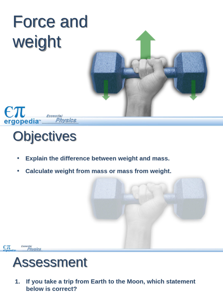 5.1 ForceAndWeight | PDF | Weight | Force