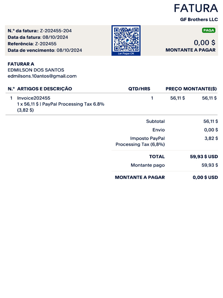 Invoice - Z-202455-204 | PDF