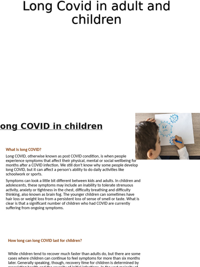 Understanding Long COVID in Children | PDF | Physical Examination ...
