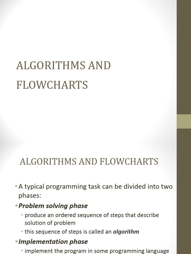 unit 1.2 Algorithms-and-Flowchart.ppt | PDF | Algorithms | Computer ...