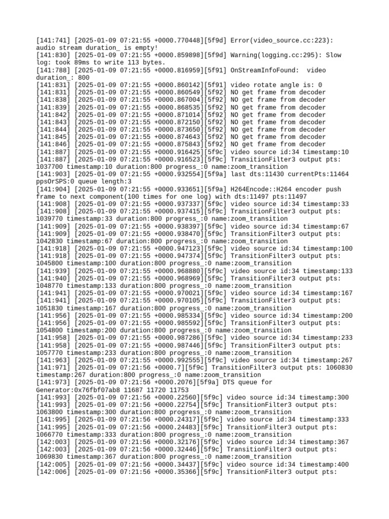 Video Source Error and Log Analysis | PDF | Shader | Computer Graphics