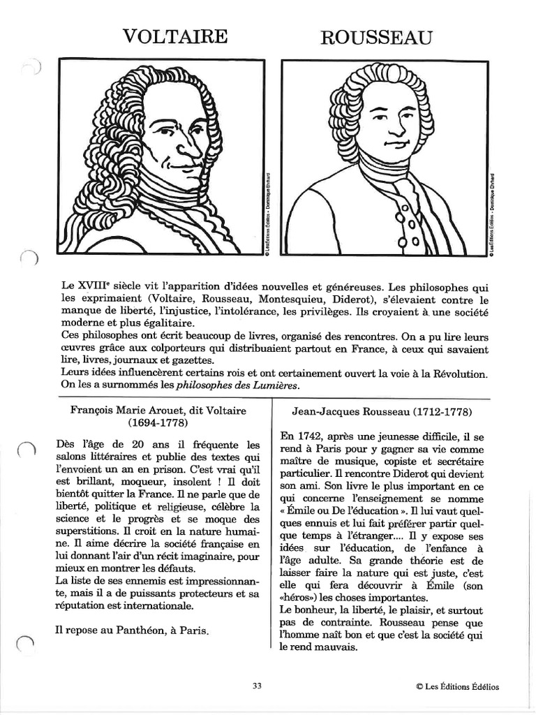Les Personnages de Lhistoire | PDF