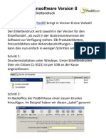 Neue Funktion Etikettendruck in Der PosBill Kassensoftware Version 8