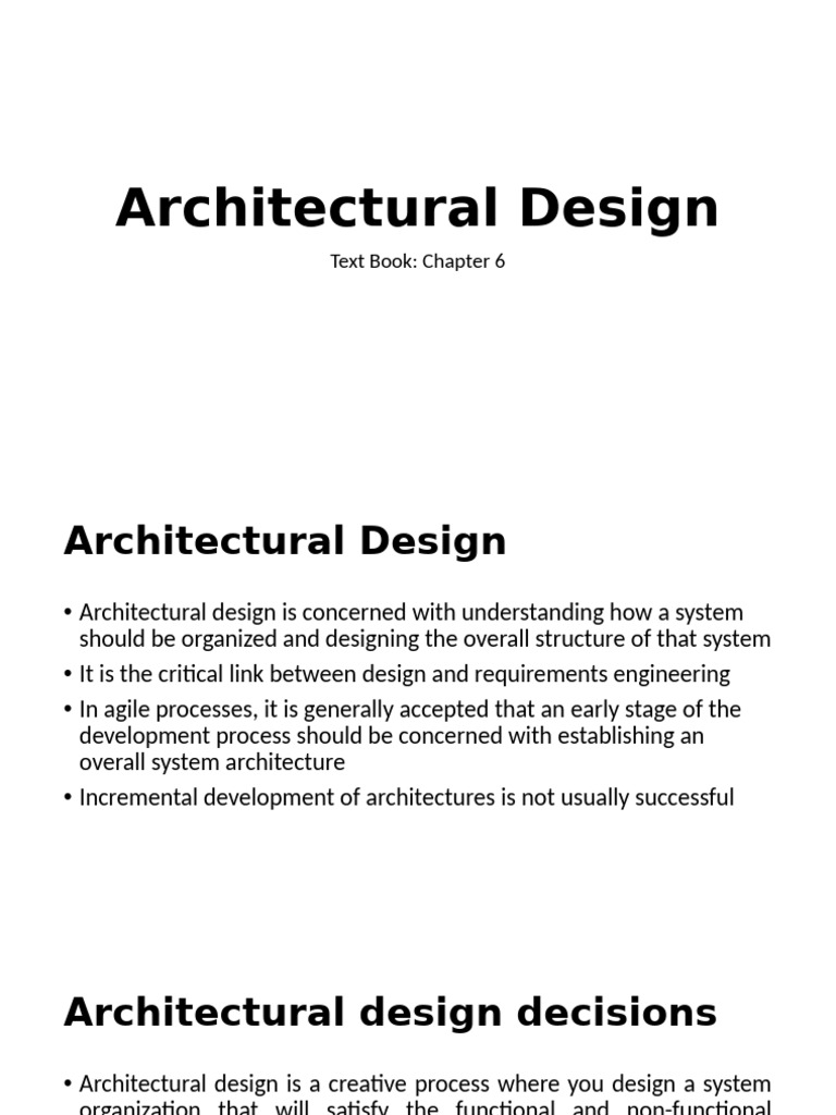 Architectural Design Principles and Patterns | PDF | System | Client ...