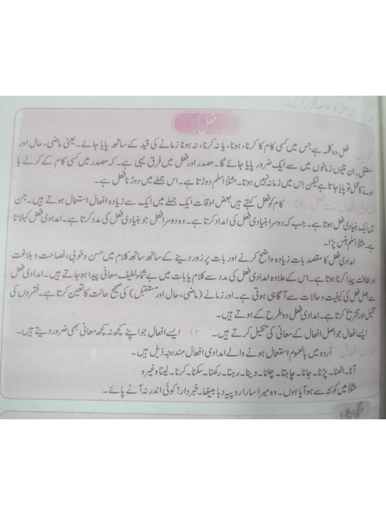 Urdu Grammer Topics | PDF