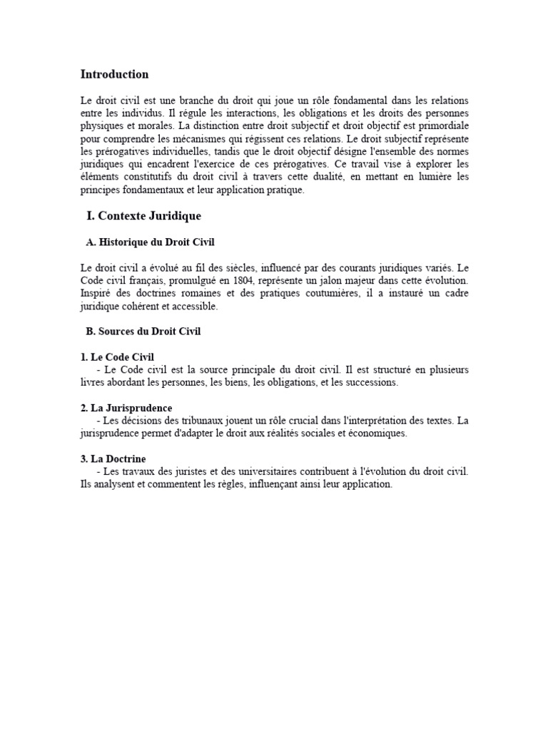 Introduction au Droit Civil | PDF | Justice | Crime et violence